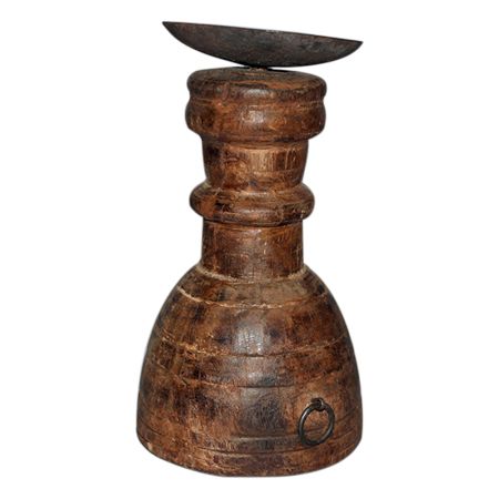 Hand Made Wooden Candle Stand-06